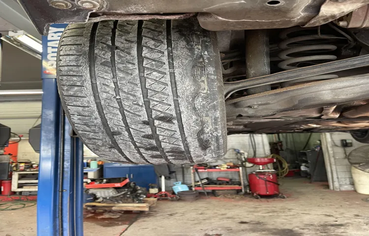 what causes a tire to lean outward