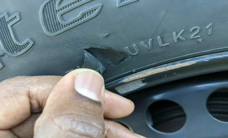 what causes hole in tire sidewall