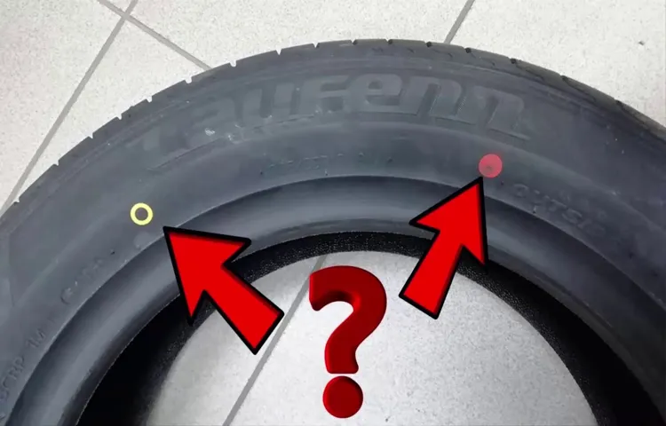 what does red dot on tire mean