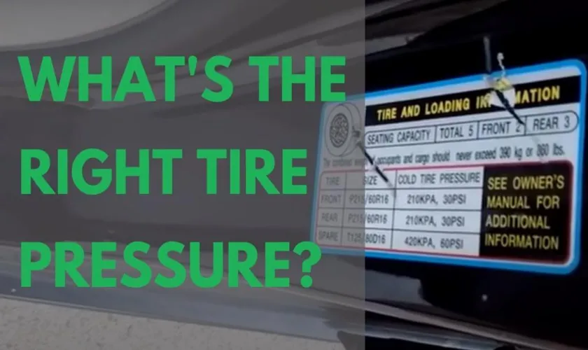 what is the recommended tire pressure for 51 psi max