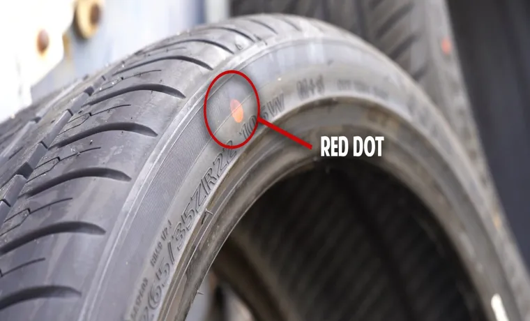 what is the yellow dot on a tire