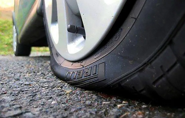 what should you do if you get a flat tire in a tunnel or on a bridge