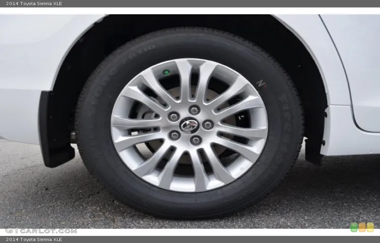 what size tire does a toyota sienna need