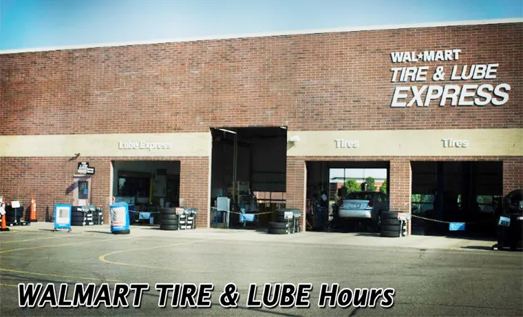 what time does walmart tire center open