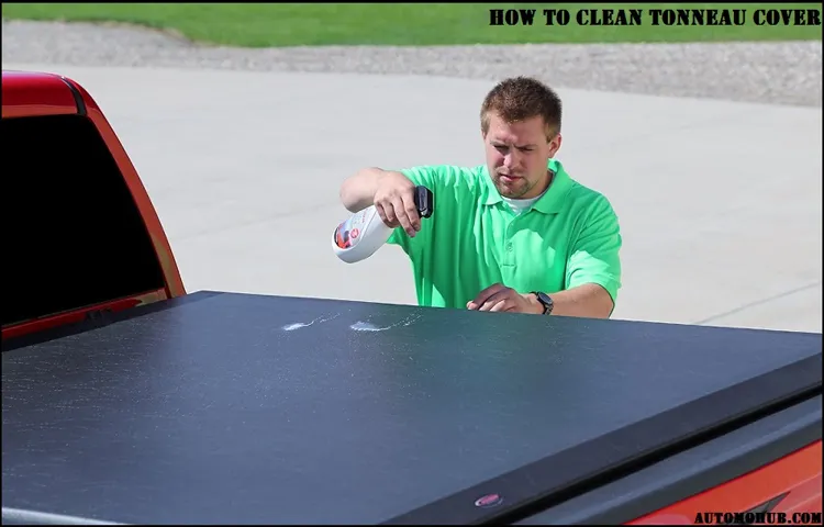what to clean a tonneau cover with