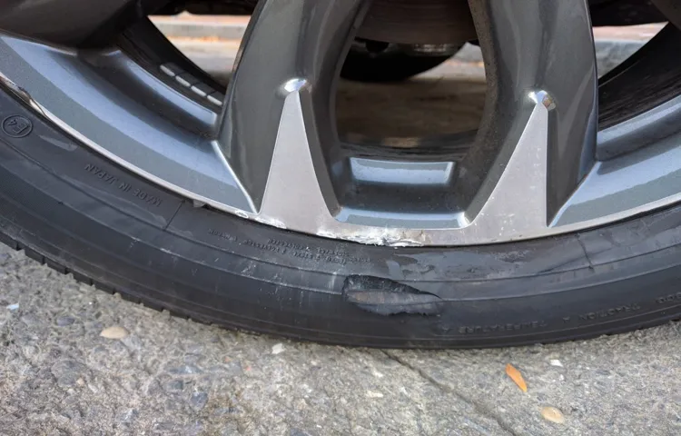what to do if you hit a tire on the highway