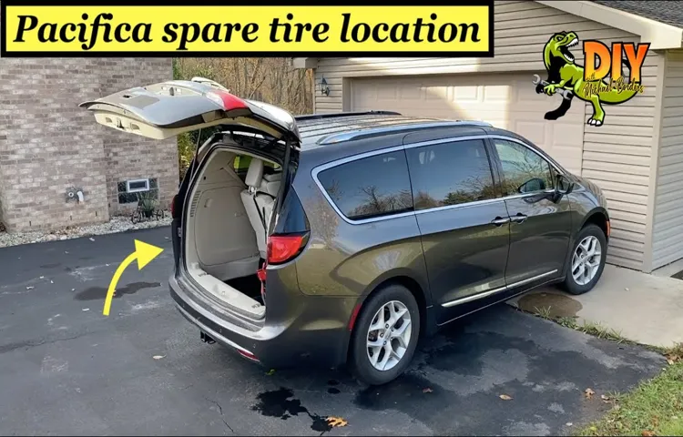 where is the spare tire on a 2017 chrysler pacifica