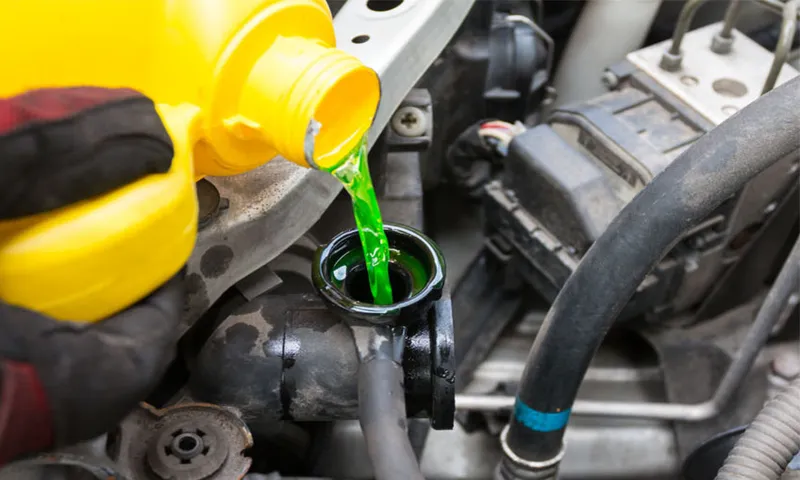 check coolant when hot or cold