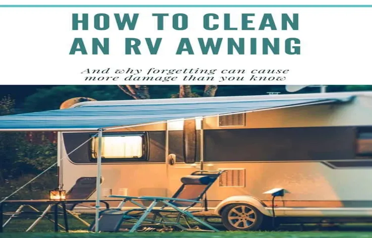 how to clean my rv awning