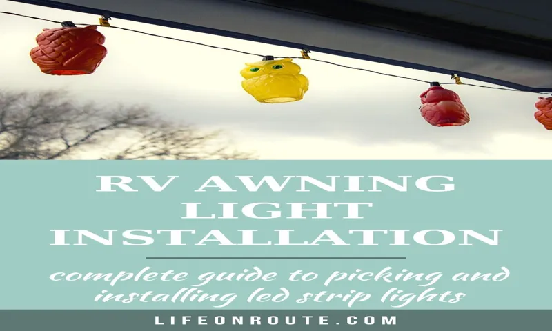 how to install led light strip on rv awning