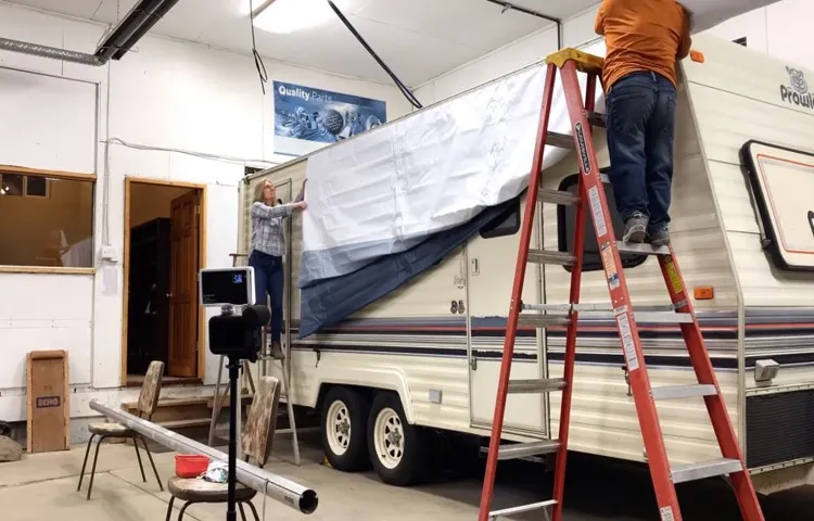 how to install rv awning replacement fabric