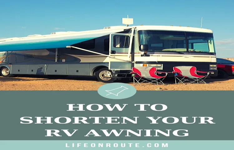 how to line up the rv awning when rolled up