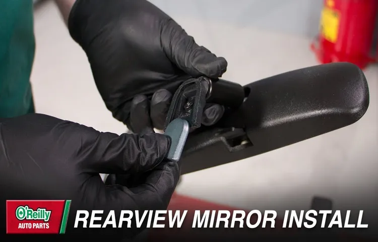 how to repair rear view mirror on windshield