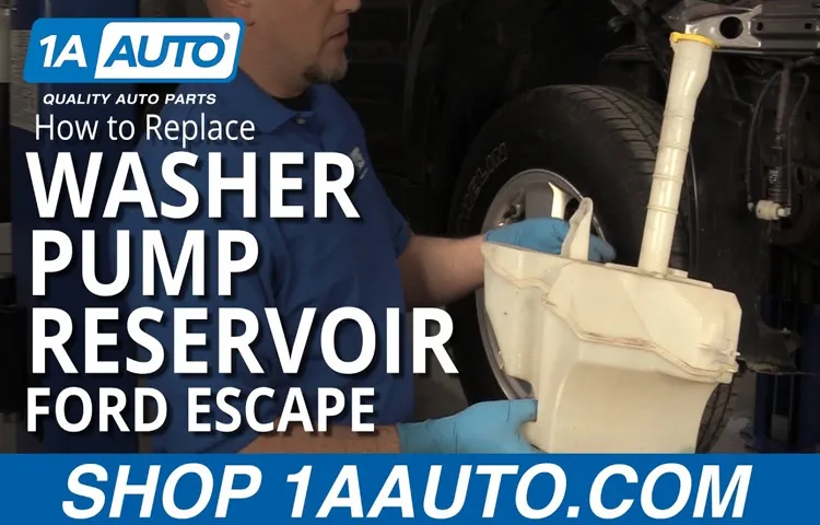 how to repair windshield washer reservoir 2002 explorer