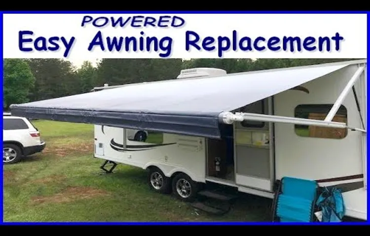 how to replace a dometic power awning fabric