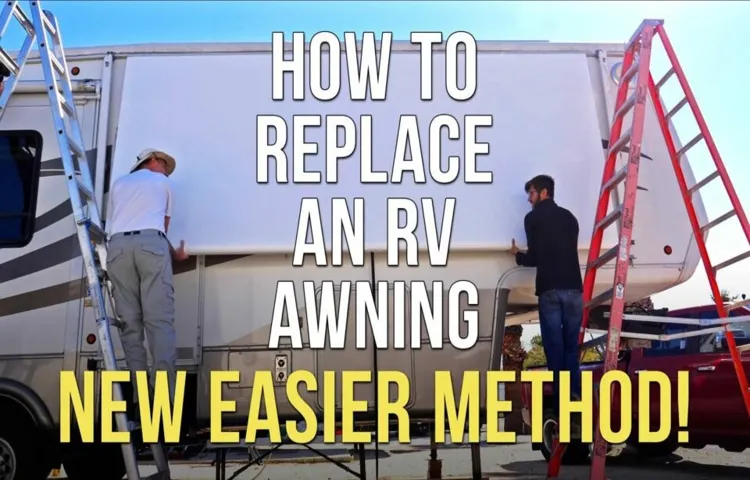 how to replace awning fabric on dometic electric awning