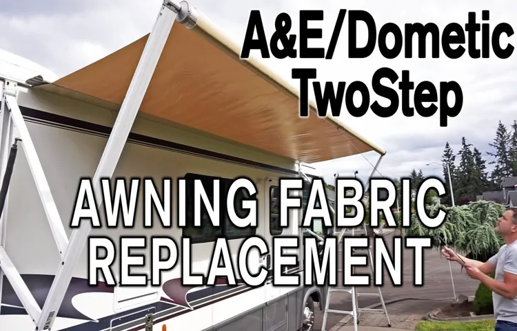 how to replace dometic awning fabric video