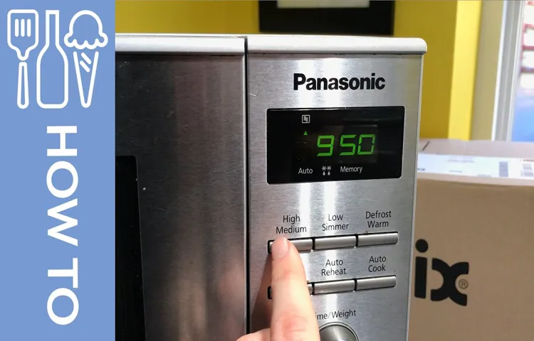 how to set power level on panasonic inverter microwave