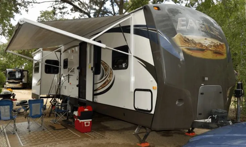 how to tilt awning on rv