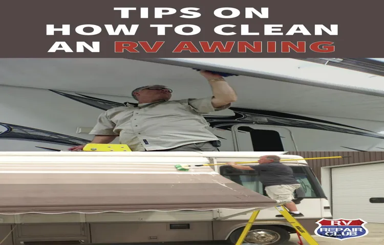 what should i use to clean my rv awning