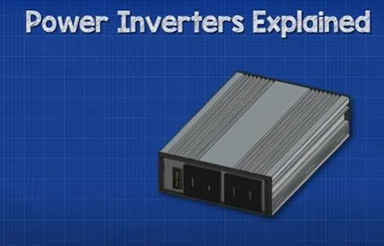 where does an inverter get its power from