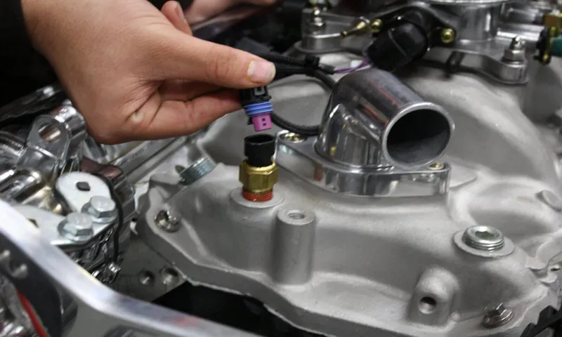 where is the engine coolant temperature sensor