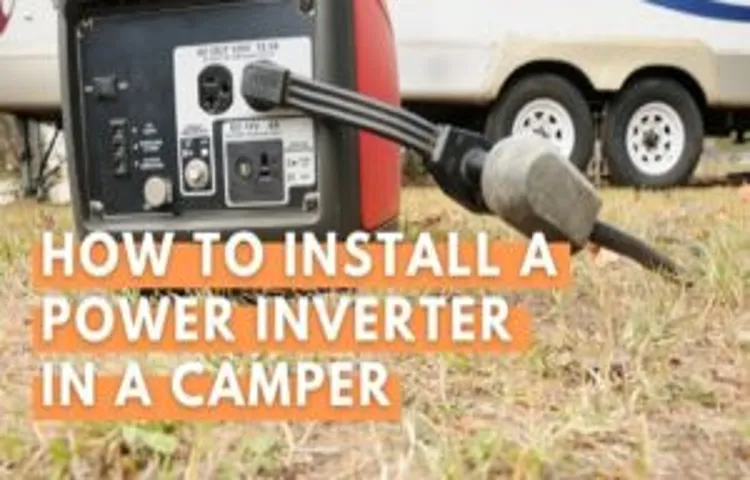 where is the power inverter on a wilderness camper