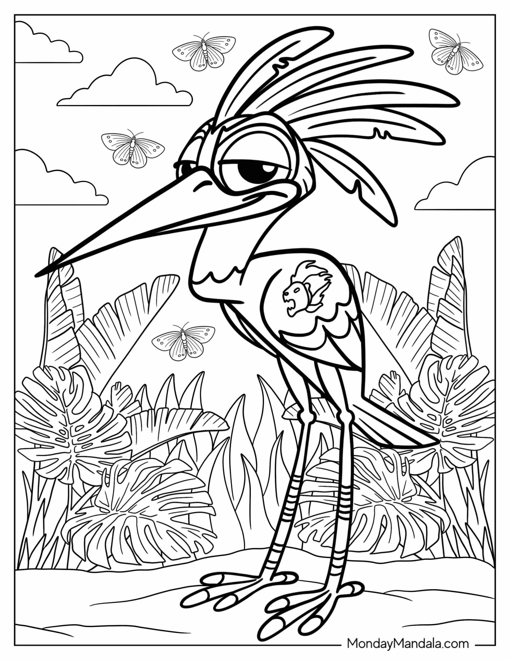 Adult Ono Coloring Sheet