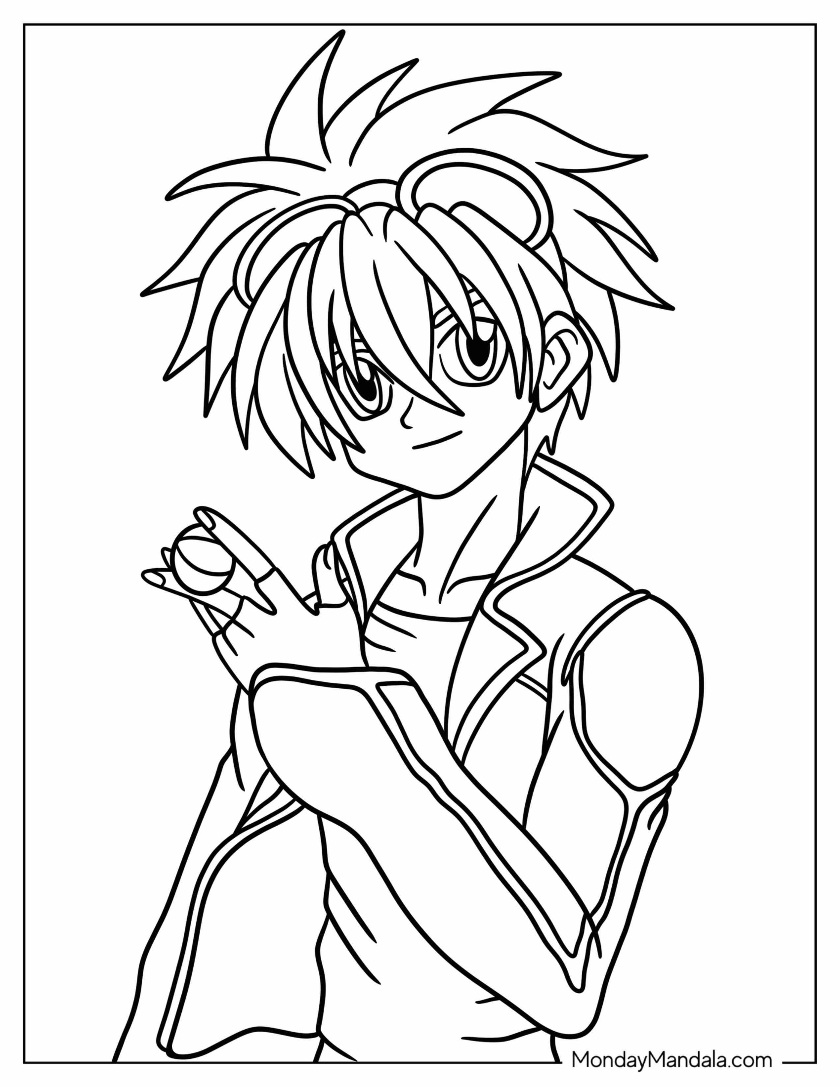 Bakugan Coloring Page Of Dan Kuso For Kids