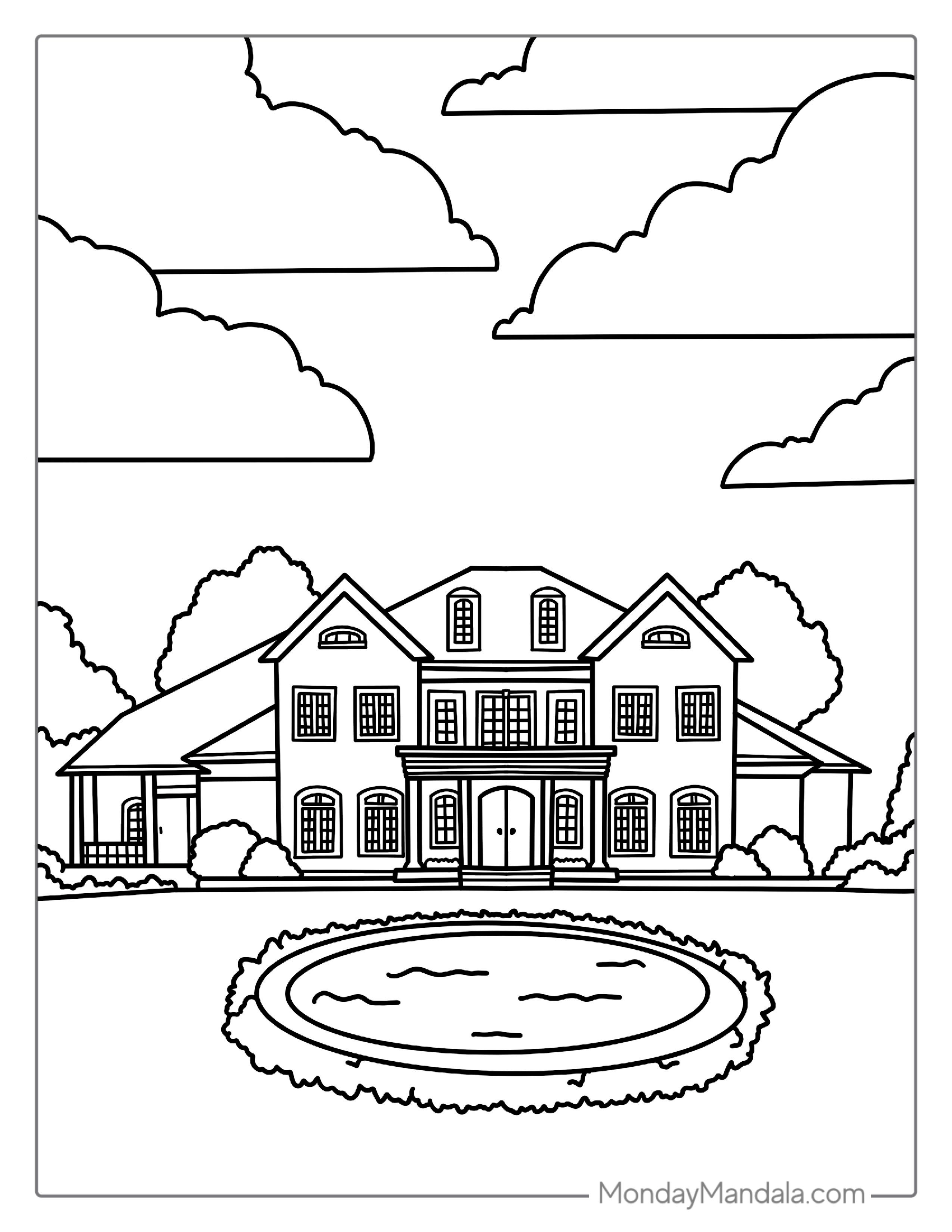 Big House Coloring In