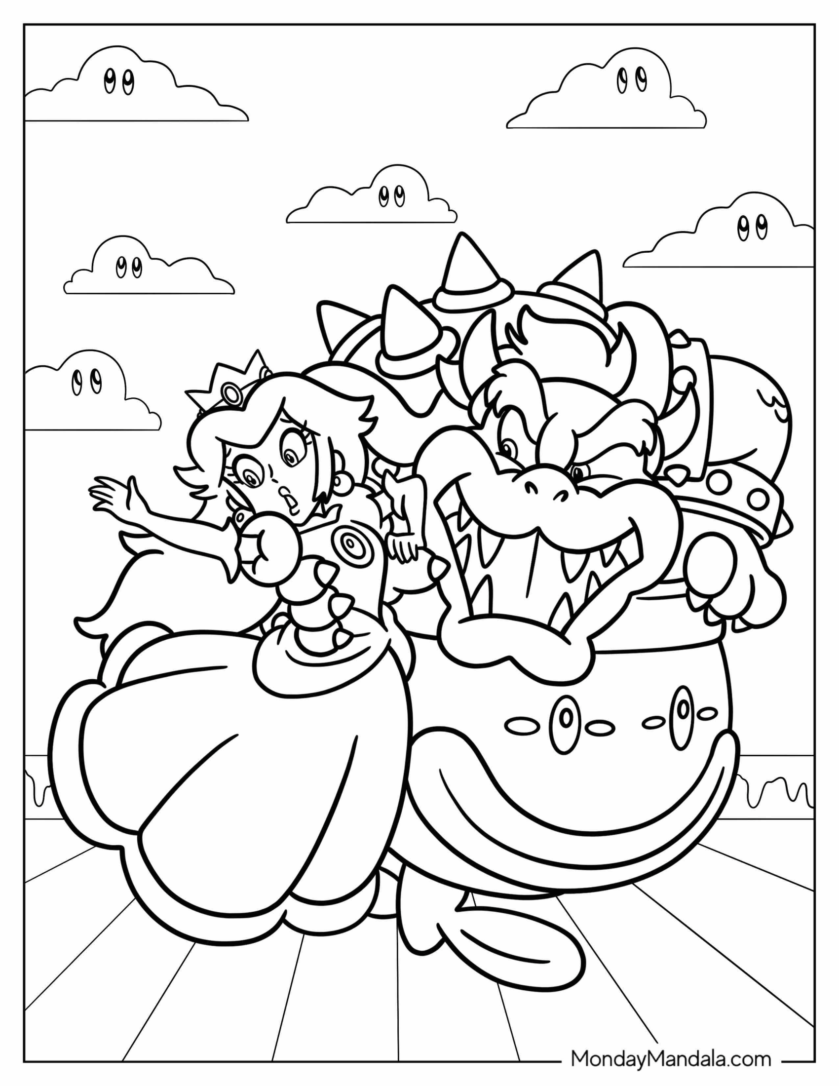 Bowser Kidnapping Princess Peach