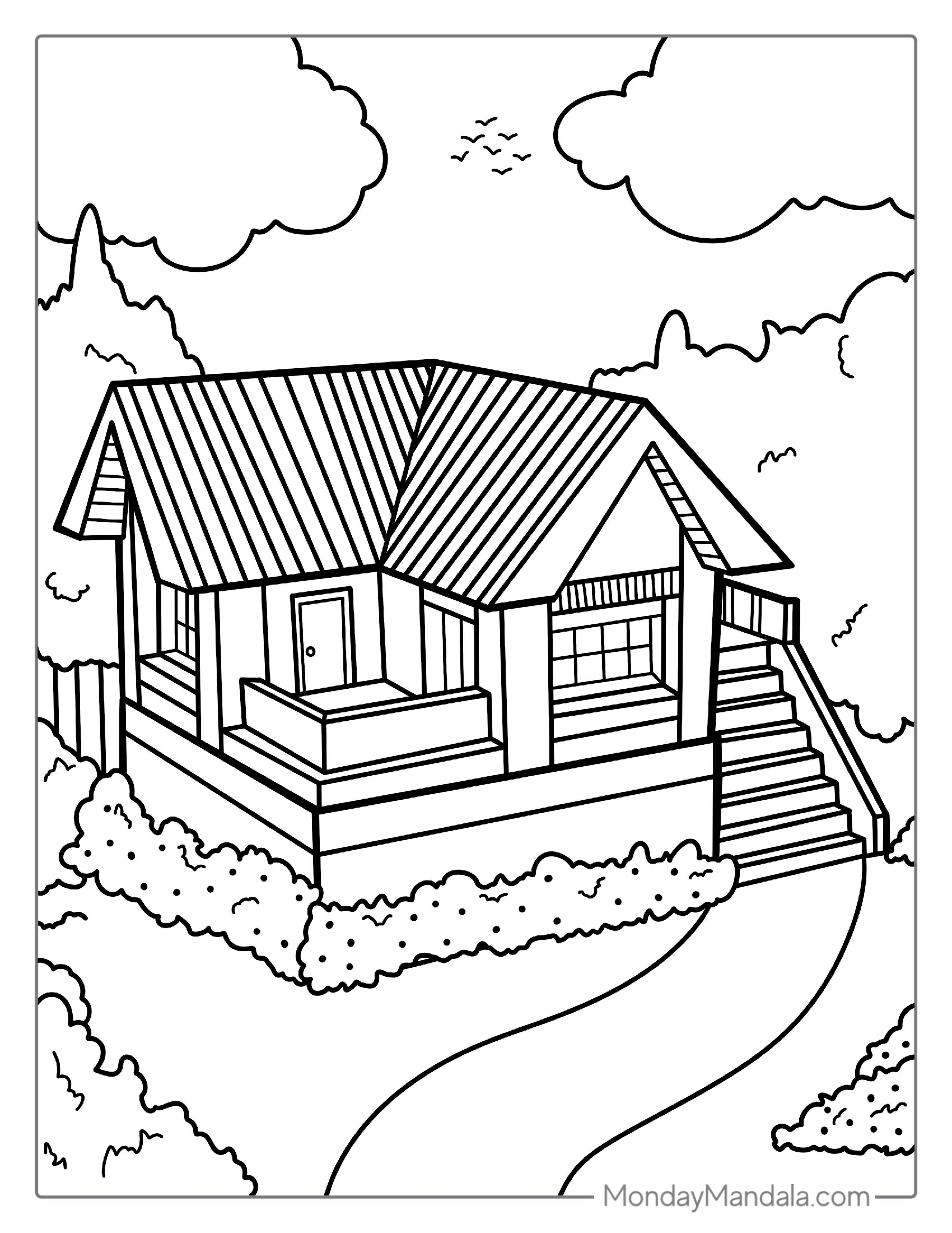 California Bungalow Coloring House