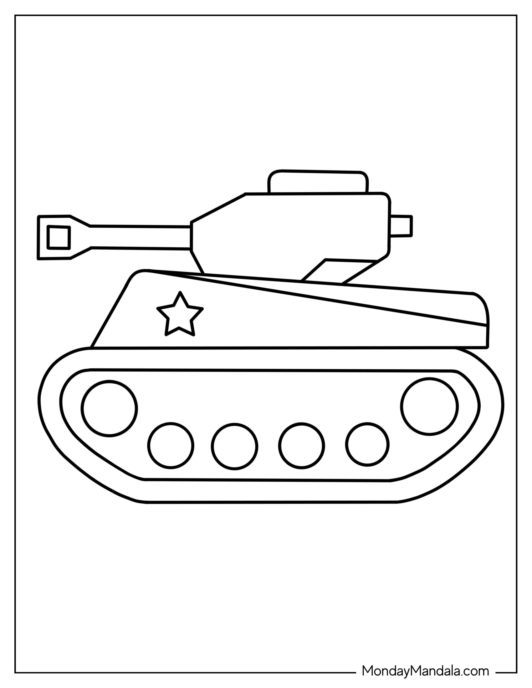 Cartoon Military Tank