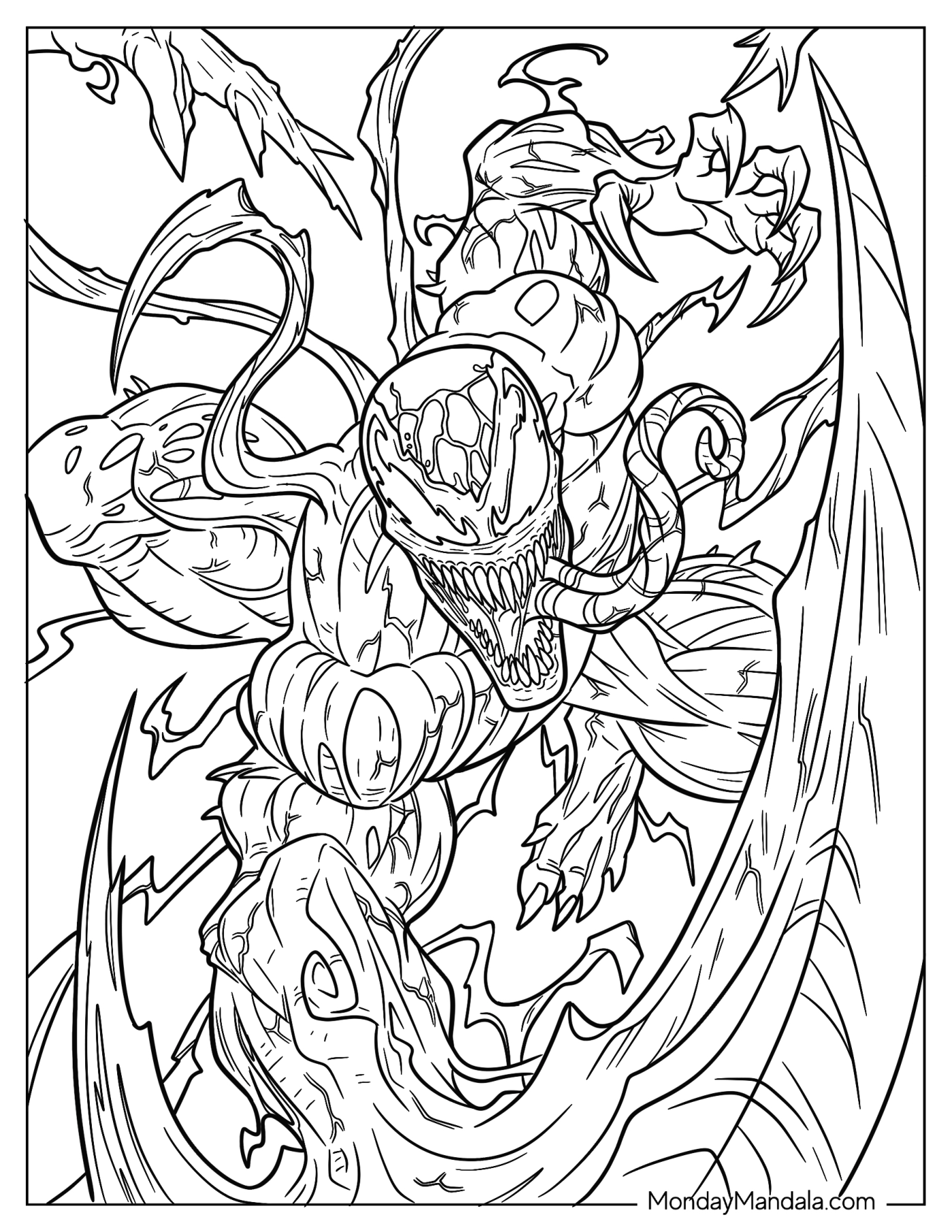 Chilling Carnage Coloring Page In Battle