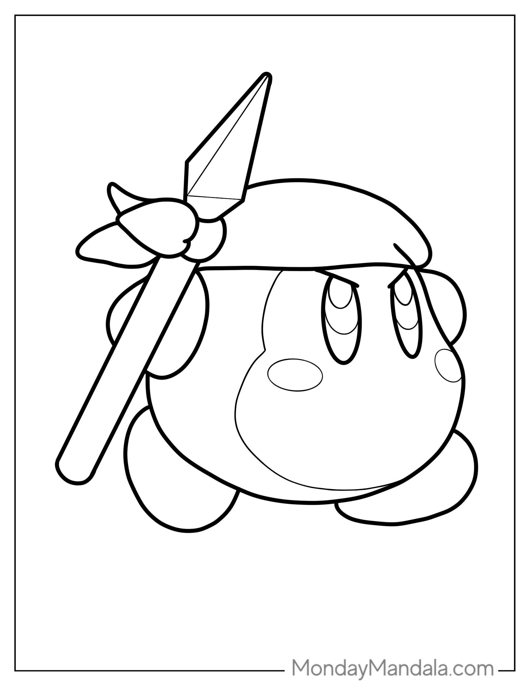 Coloring Page Of Bandana Waddle Dee