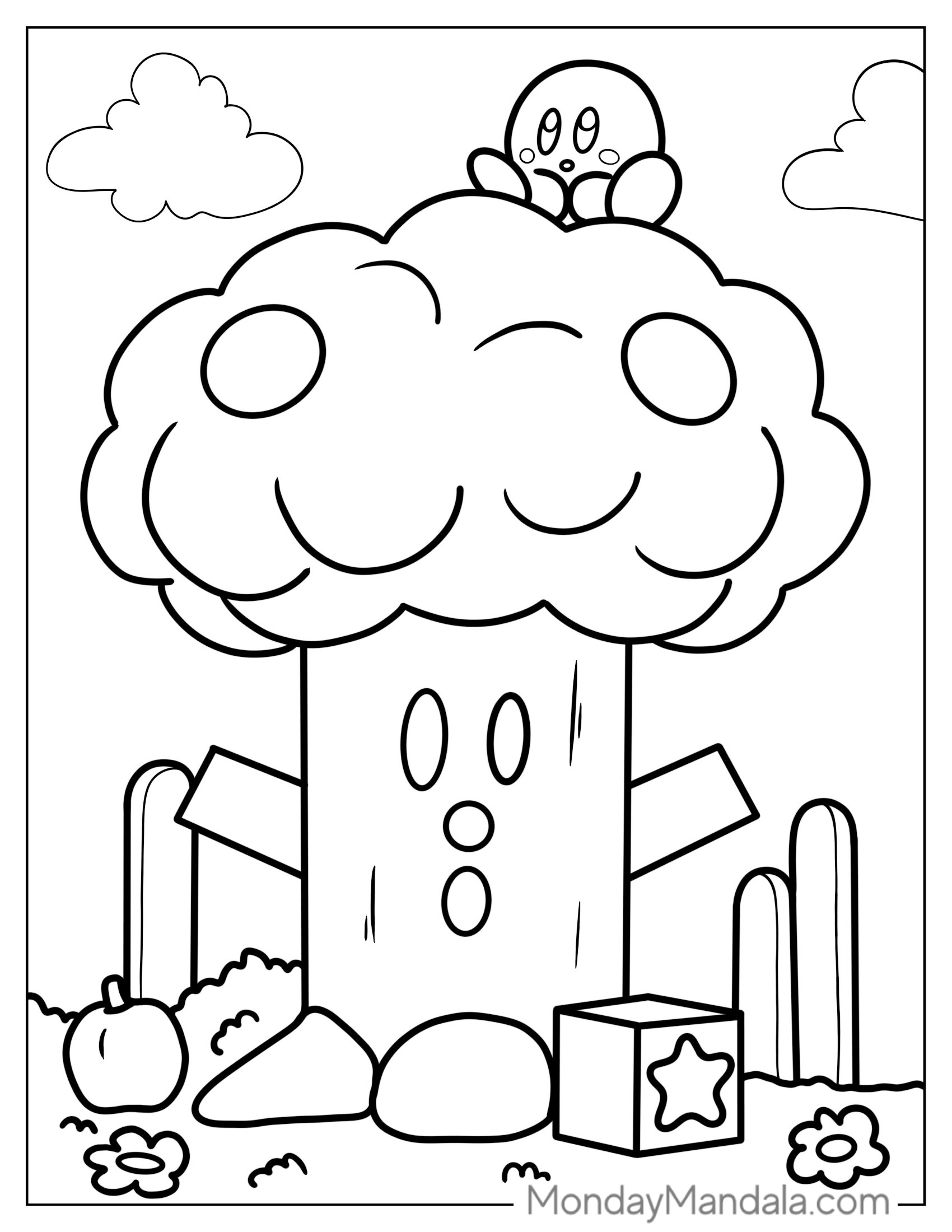 Coloring Page Of Whispy Woods