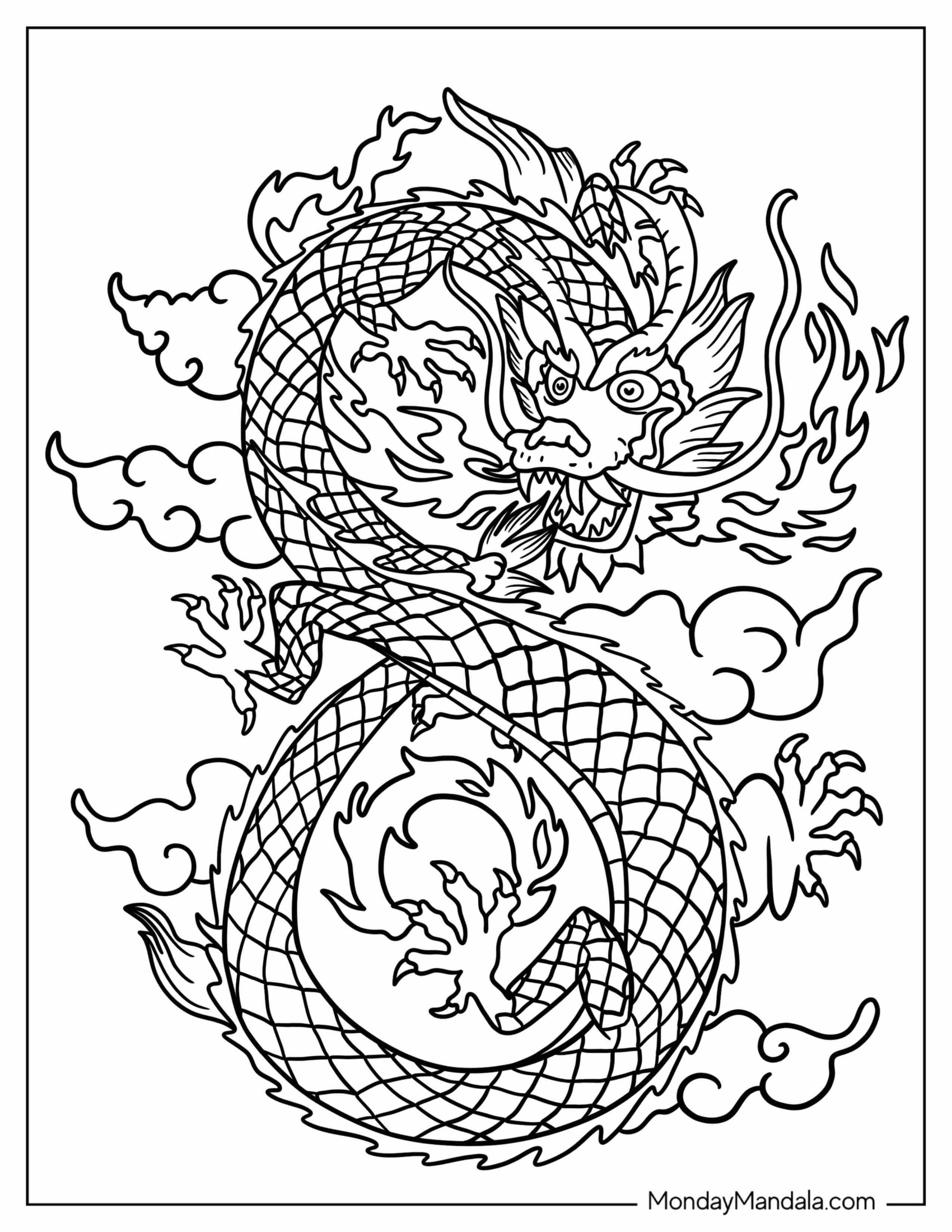 Detailed Mythical Dragon