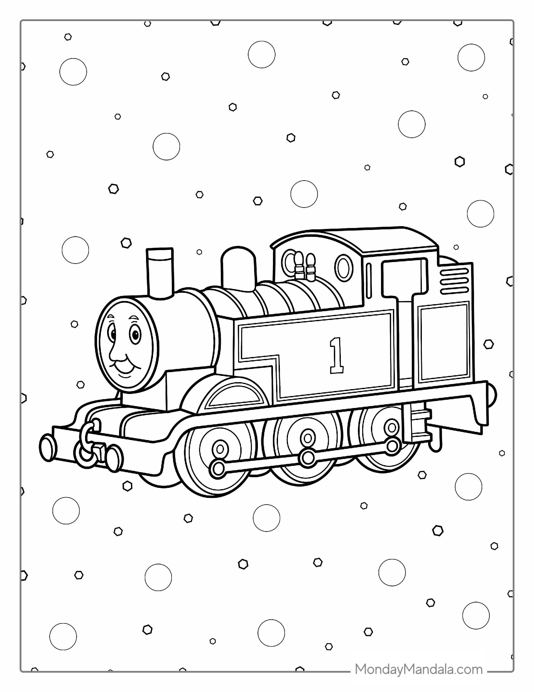 Detailed Thomas The Train To Color