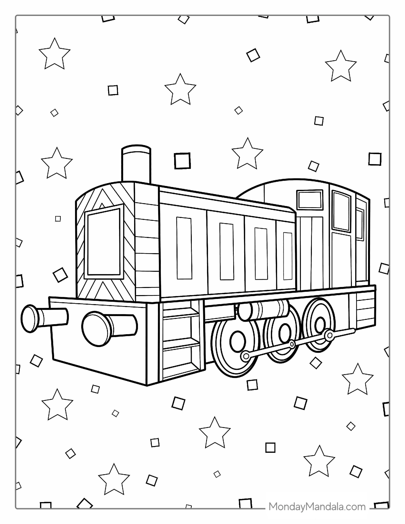 Diesel Train To Color