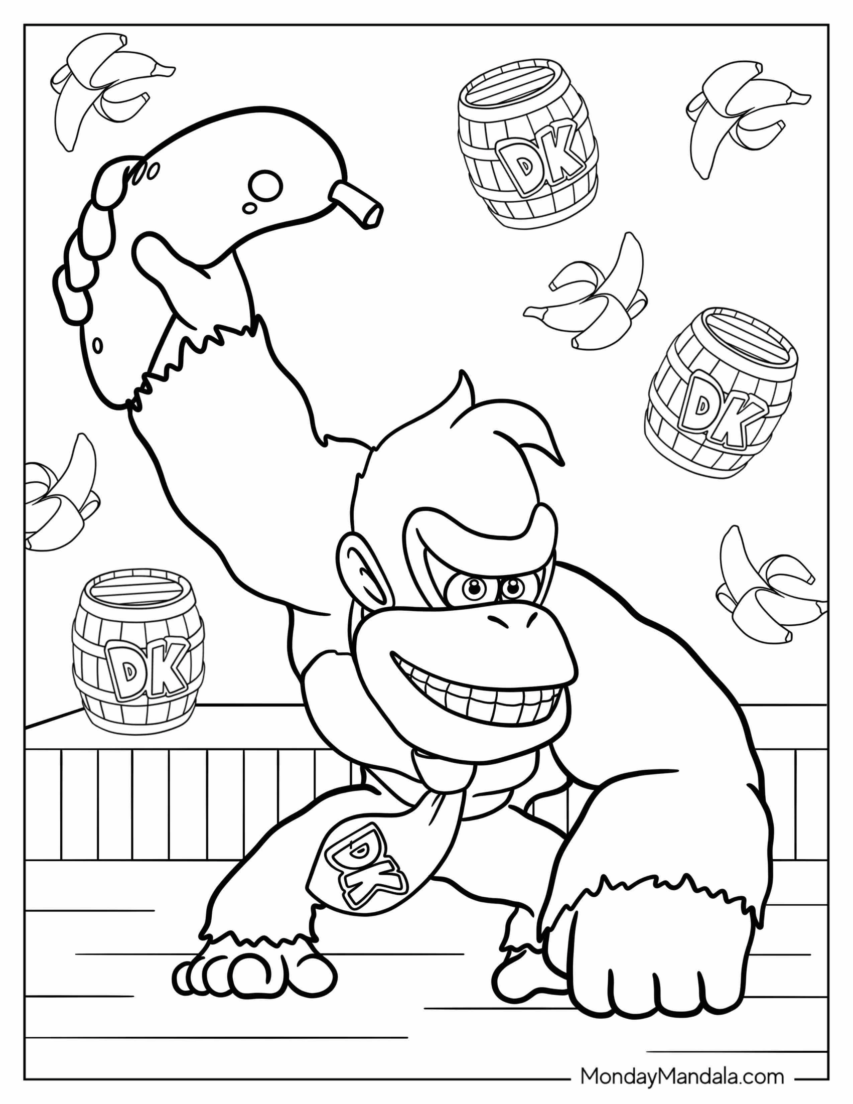 Donkey Kong Throwing a Banana