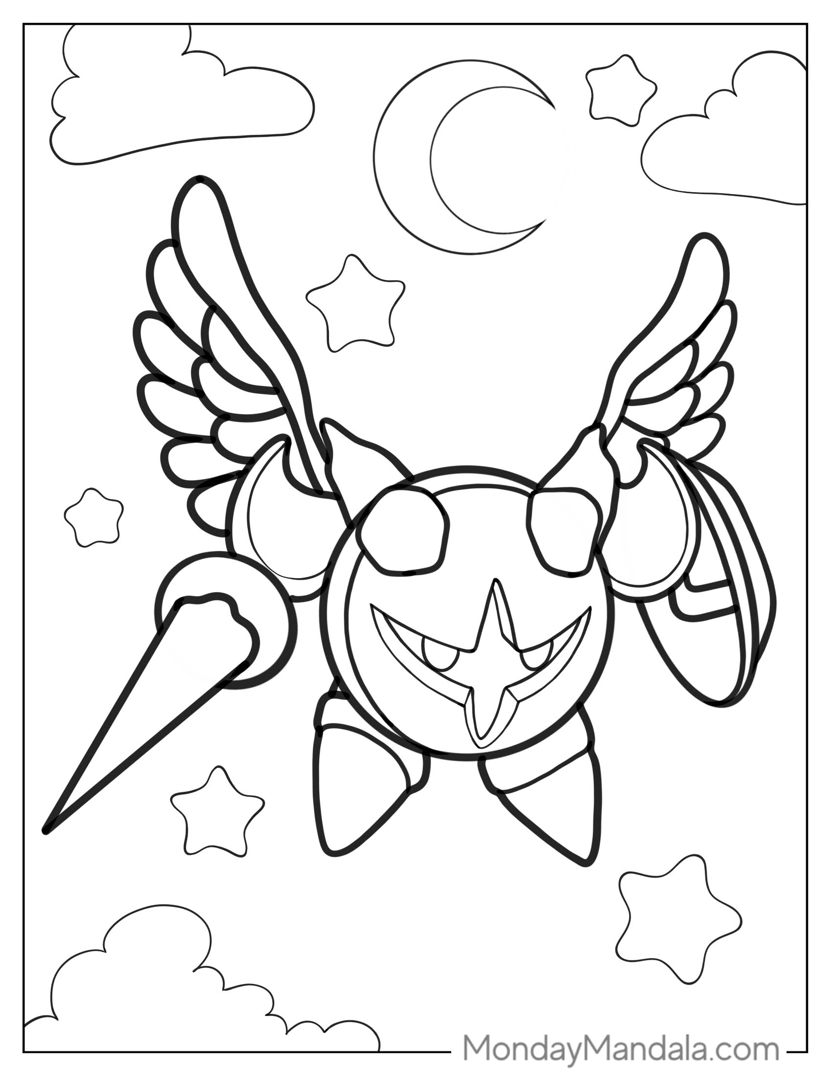 Galacta Knight Coloring Page