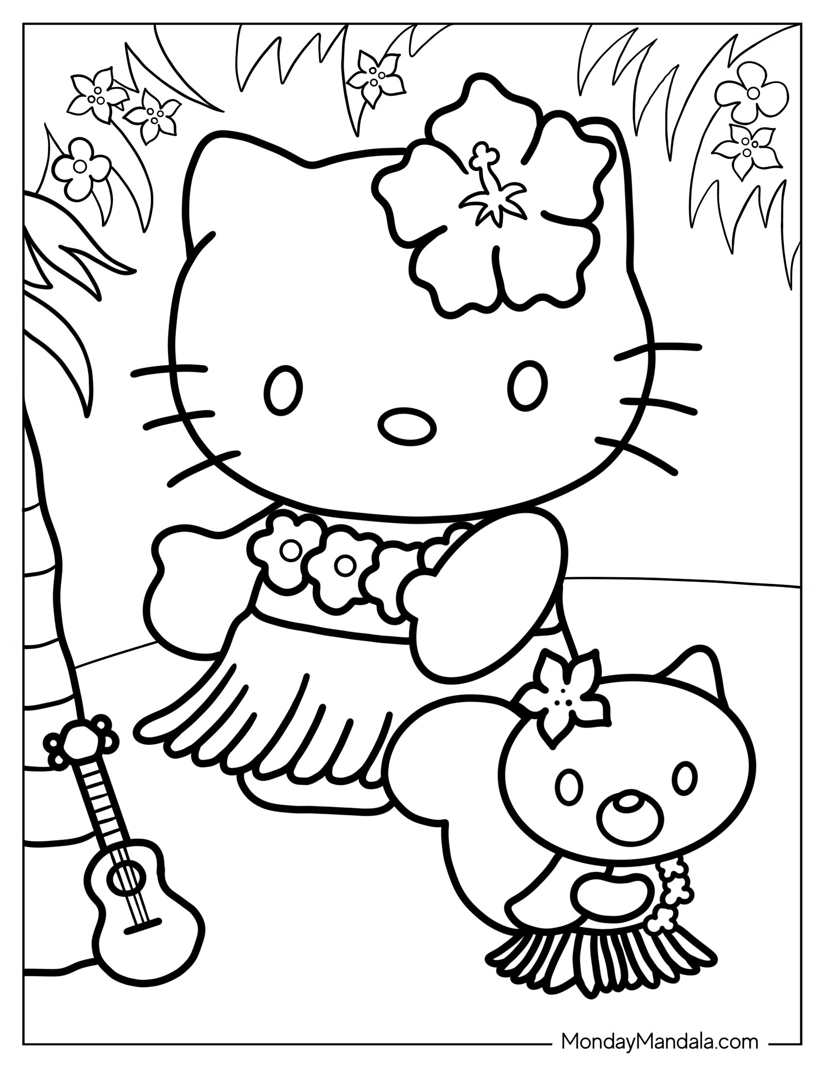 Hello Kitty Dancing Hula