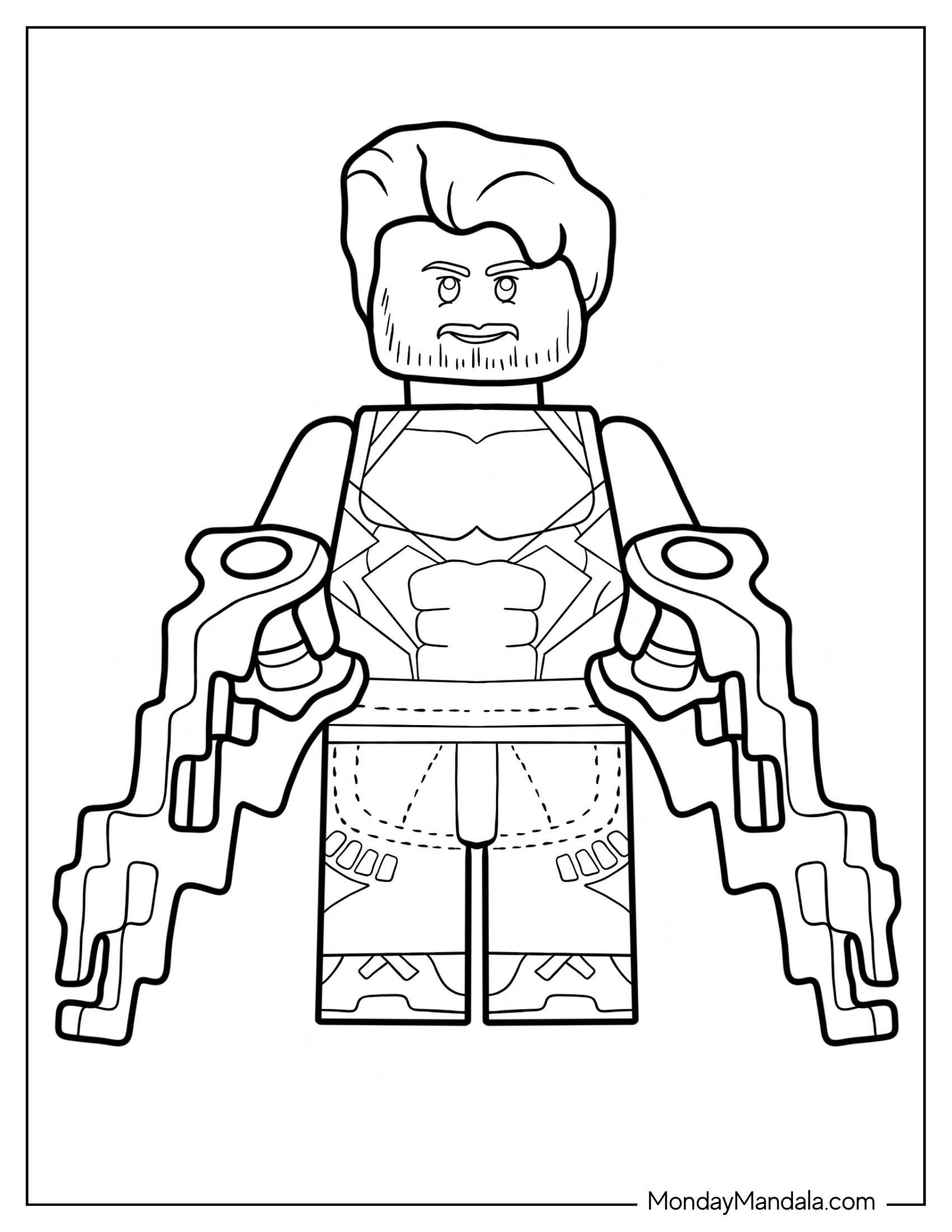 Lego Avengers Coloring Page Of Quicksilver For Kids