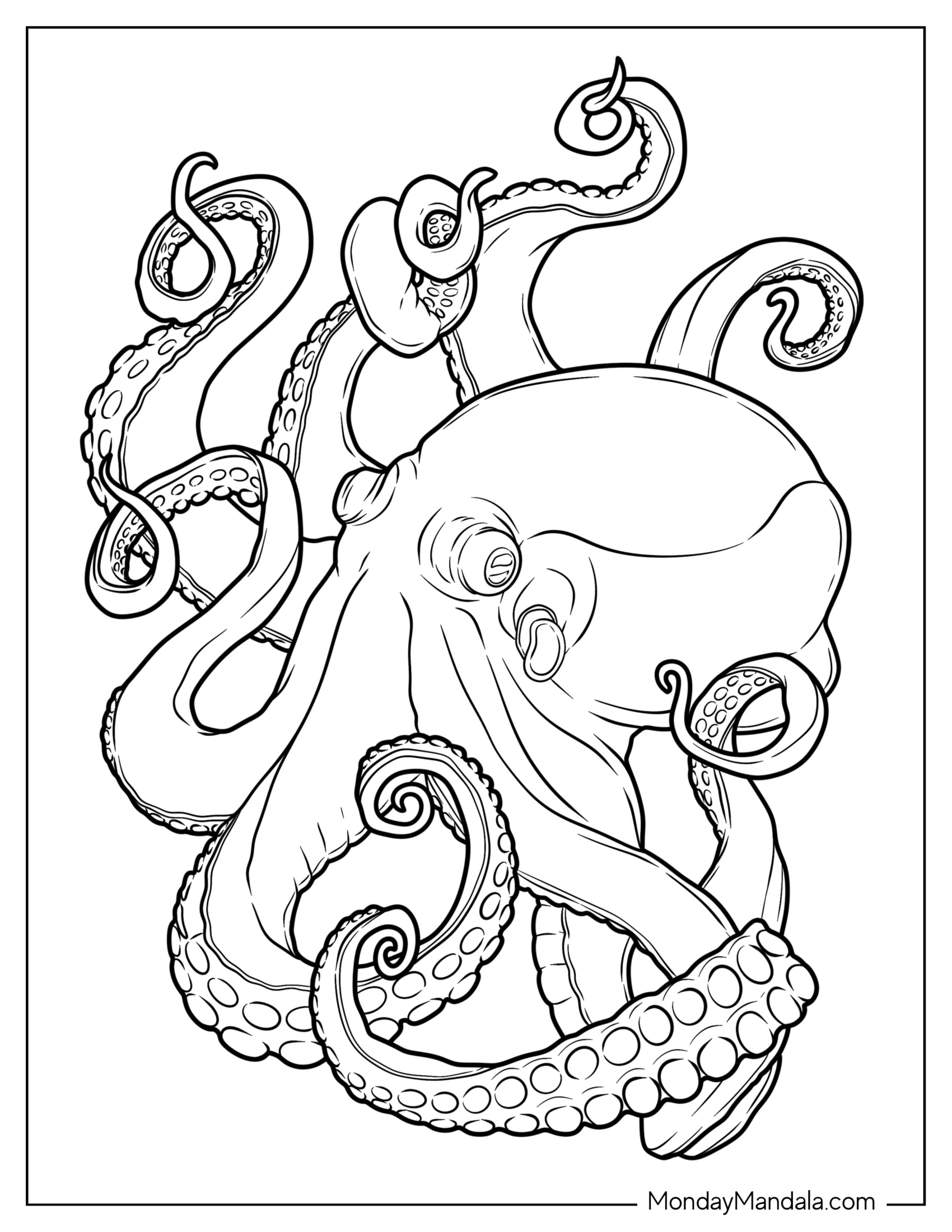 Macroctopus Coloring Page