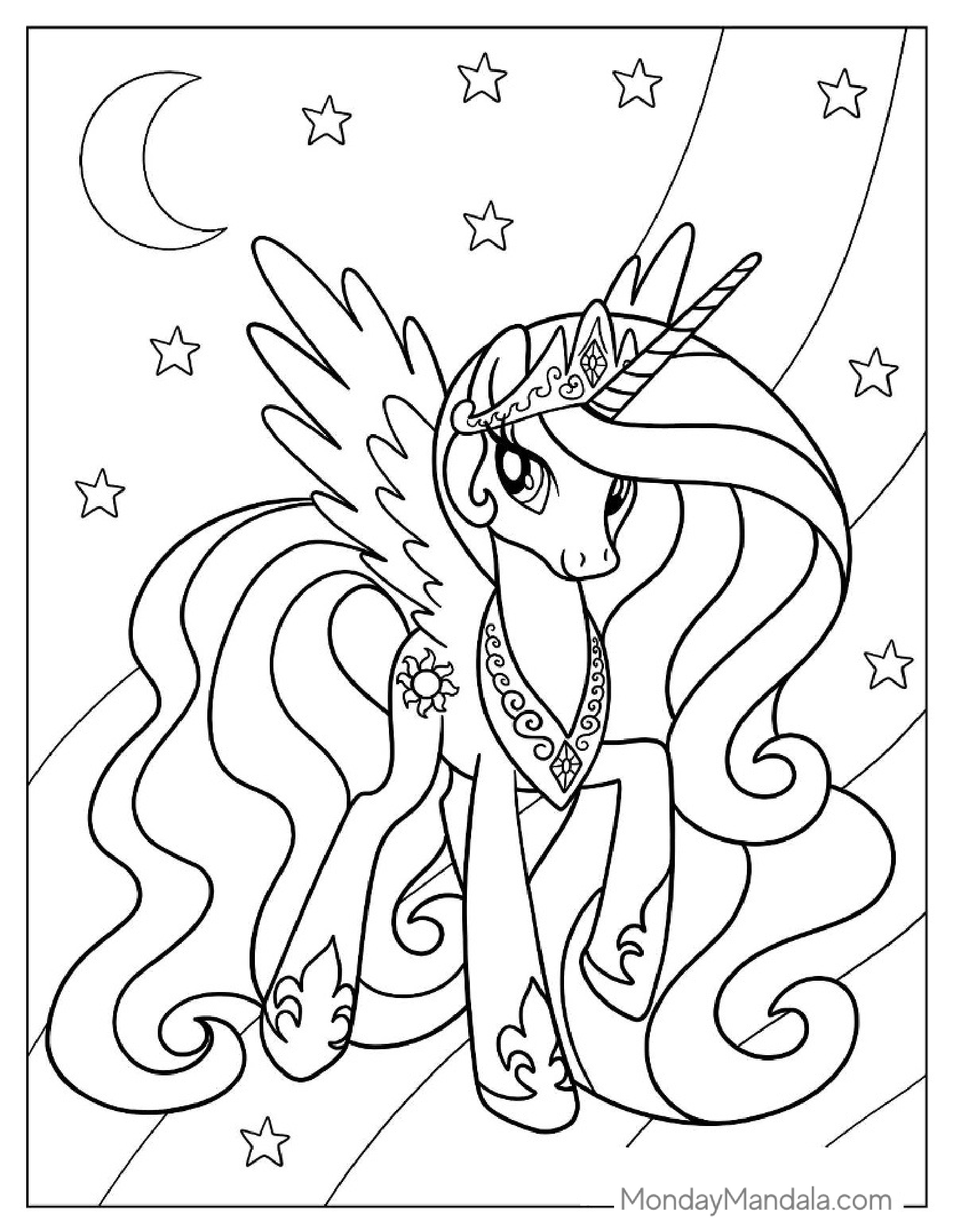 My Little Pony Unicorn Coloring Page