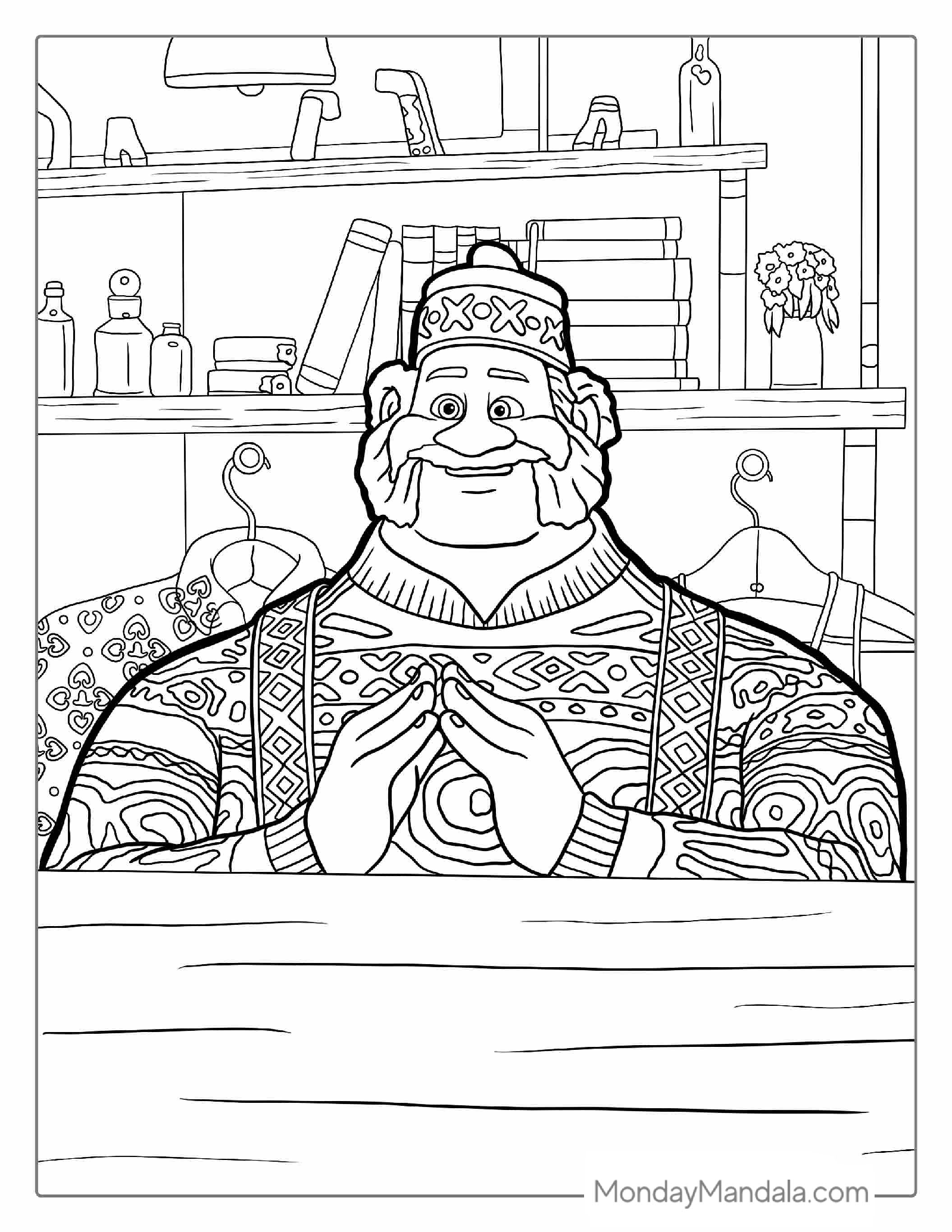 Oaken Character Coloring Page