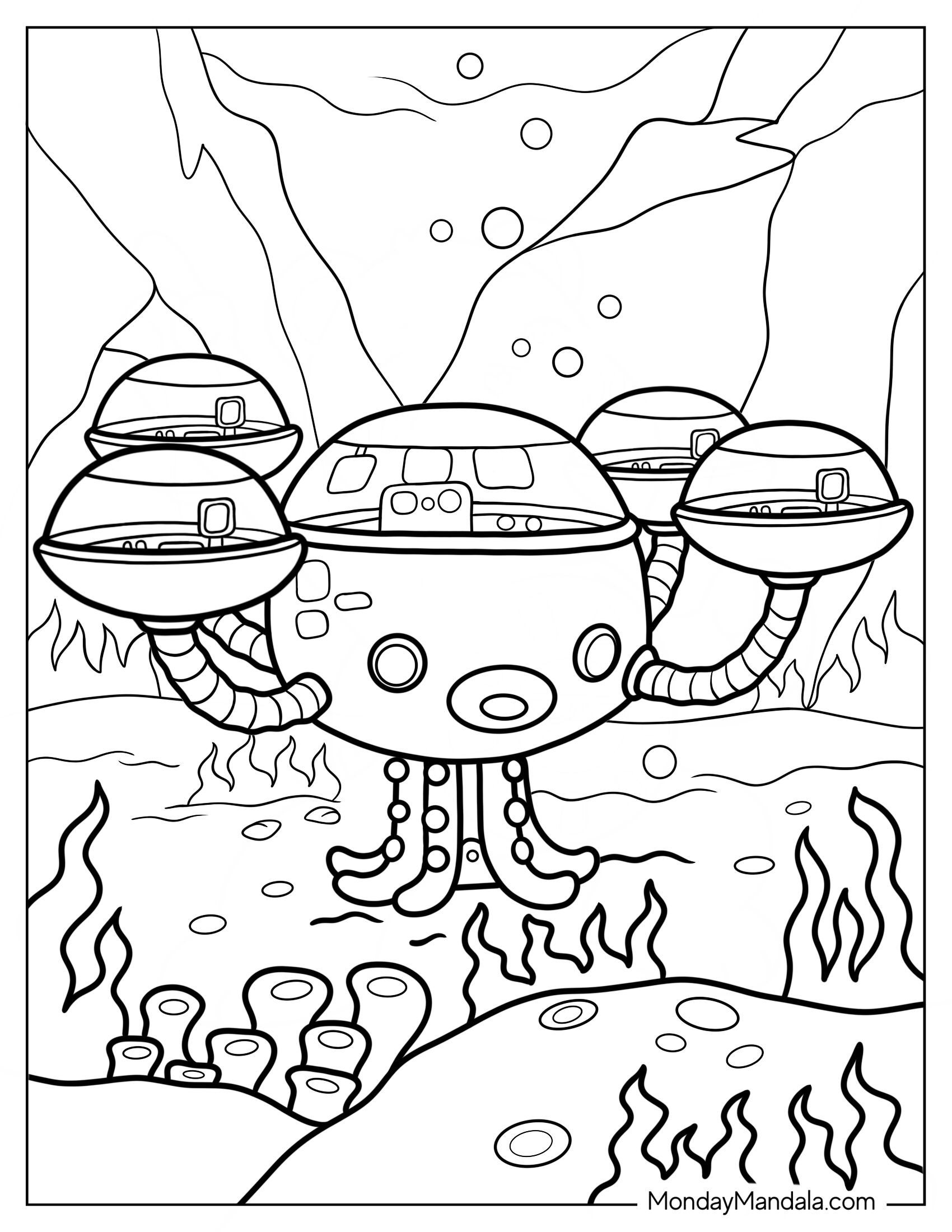 Octonauts Coloring Page Octopod