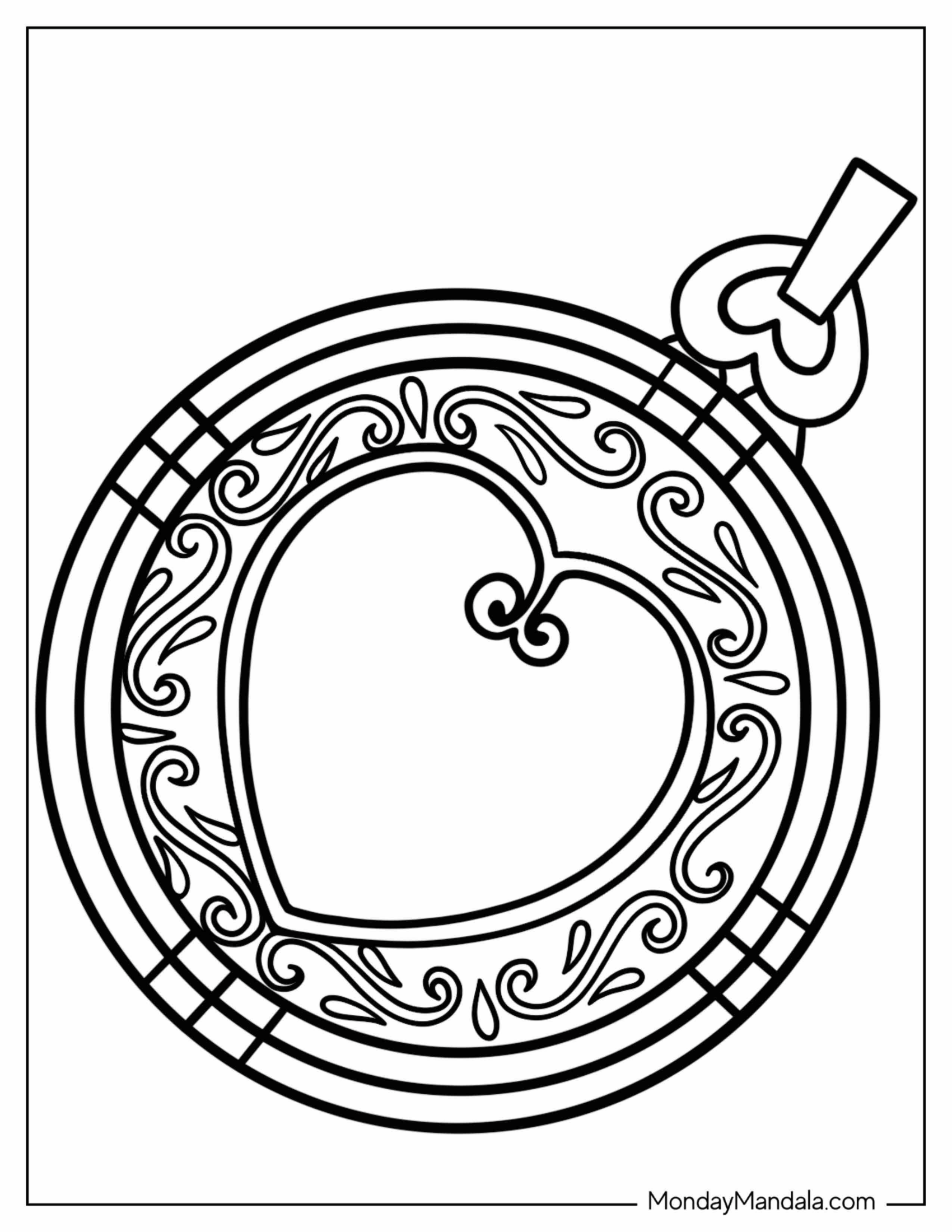 Polly Pocket Coloring Page Of Locket