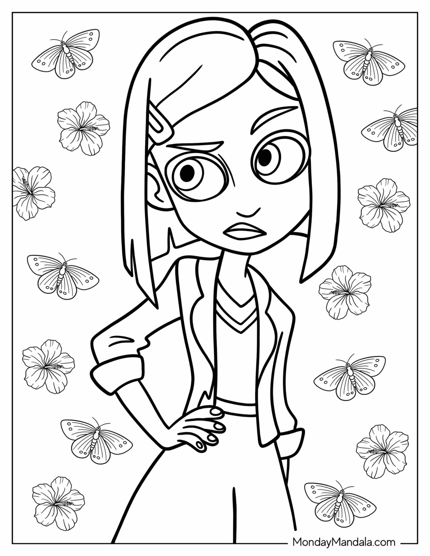 Polly Pocket Coloring Page Of Skeptical Gwen Grande