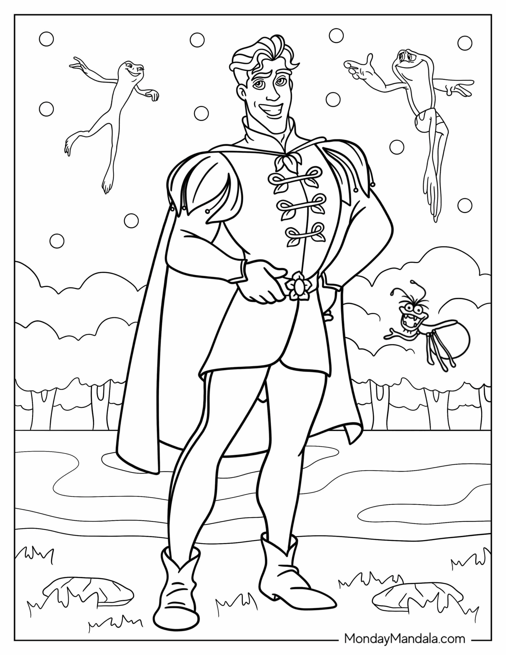 Prince Naveen Coloring Page